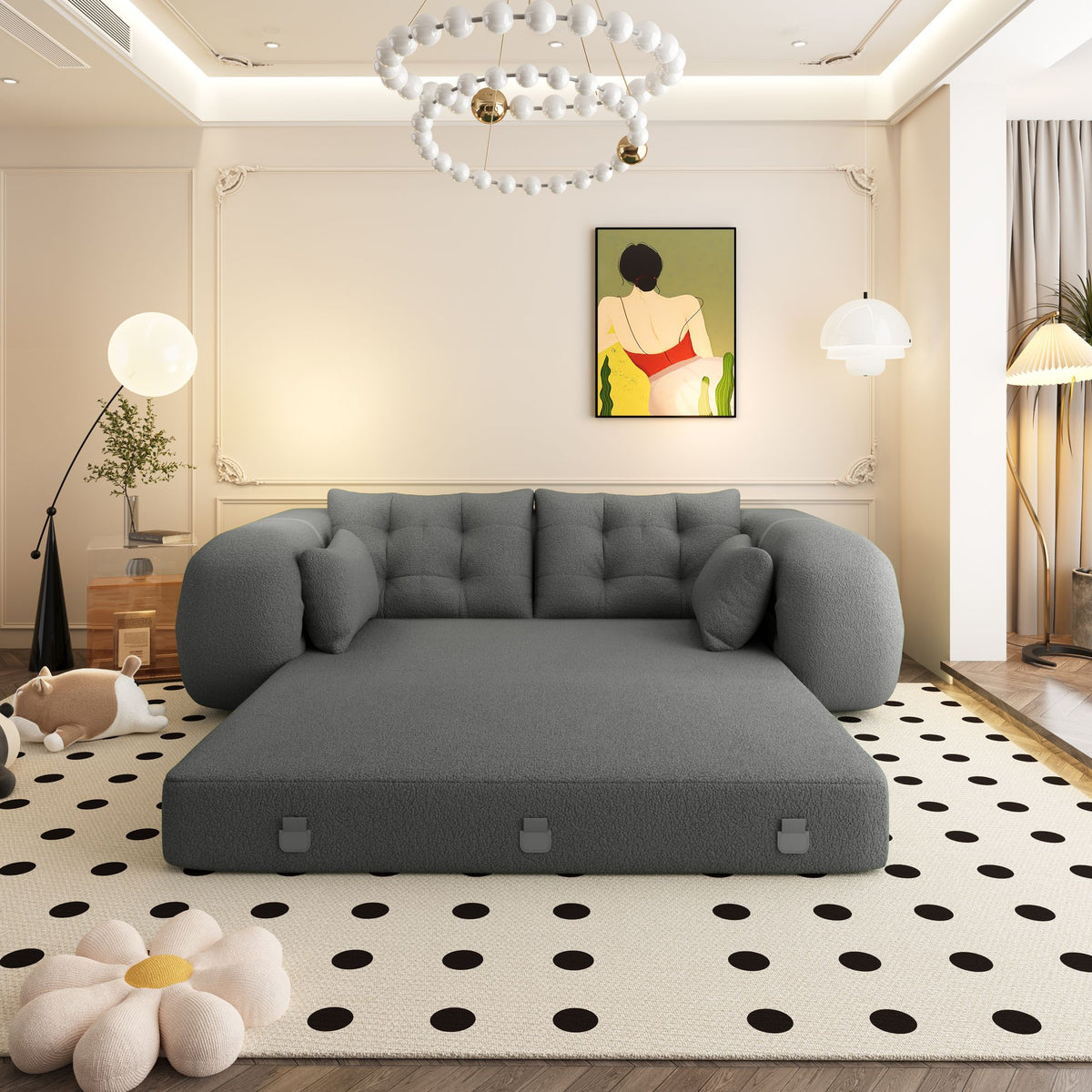 78.7- Convertible Sofa Bed for Dogs and Humans