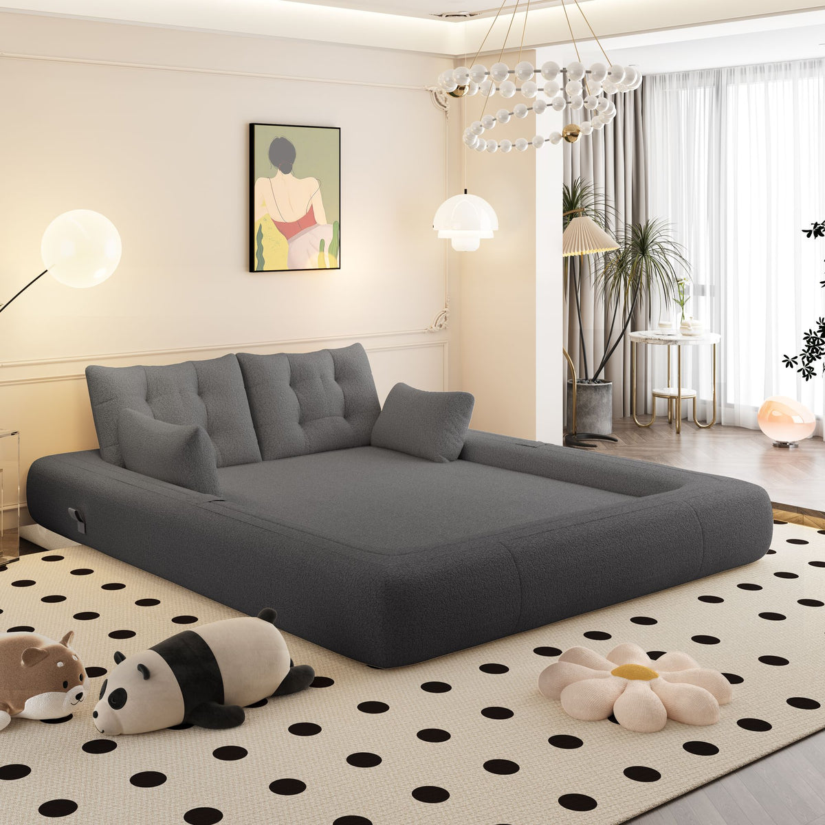 78.7- Convertible Sofa Bed for Dogs and Humans