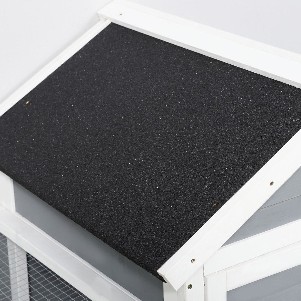 48- furniture-style Rabbit Hutch with Outdoor Run for Small Animals
