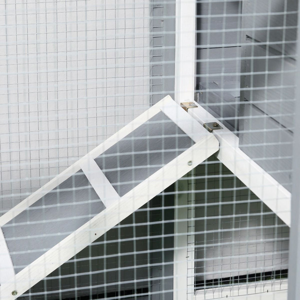 48- furniture-style Rabbit Hutch with Outdoor Run for Small Animals