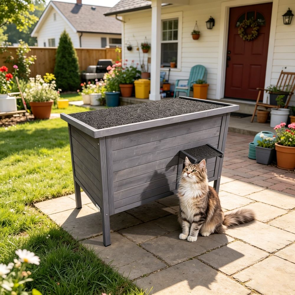 Insulated Cat House for Outdoor