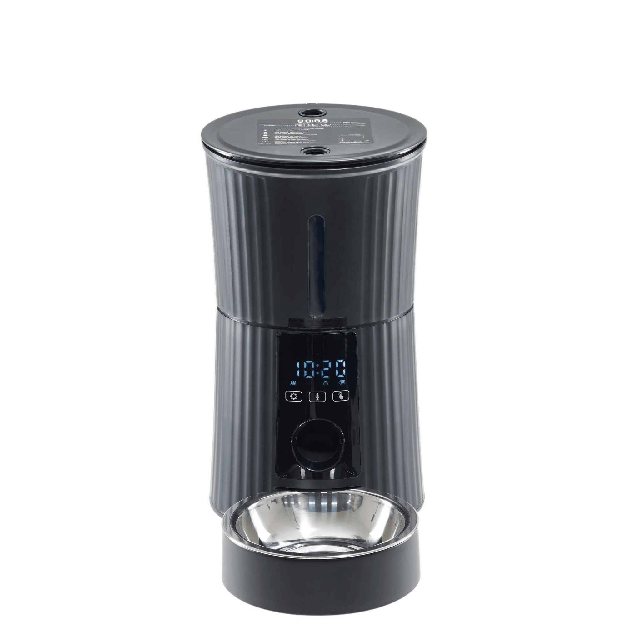 Intelligent feeder, equipped with WiFi application control function, a 4-liter capacity intelligent pet food dispenser specifically for cats and dog
