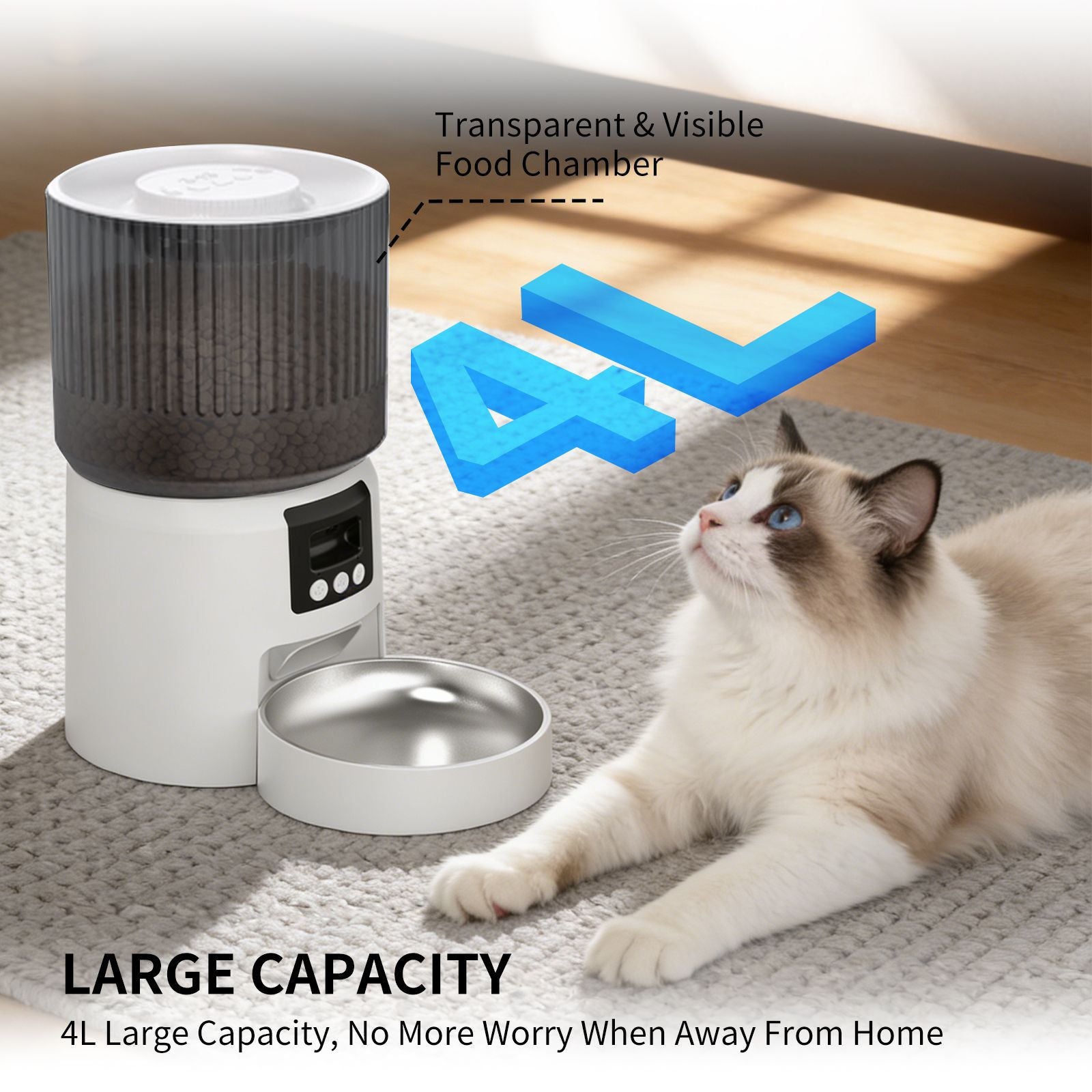 Never Miss a Meal: Smart Auto Feeder with Timed & Remote Control