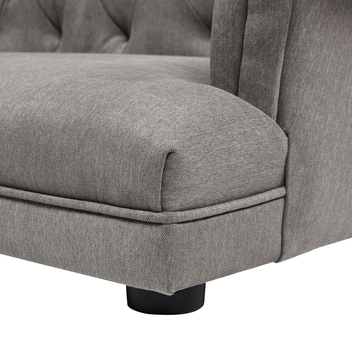 Chesterfield Dog Sofa Bed with Tufted Rolled Back and High-Density Foam