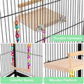 Kyouki Bird Perch – Cage Platform Swing for Active Parrots