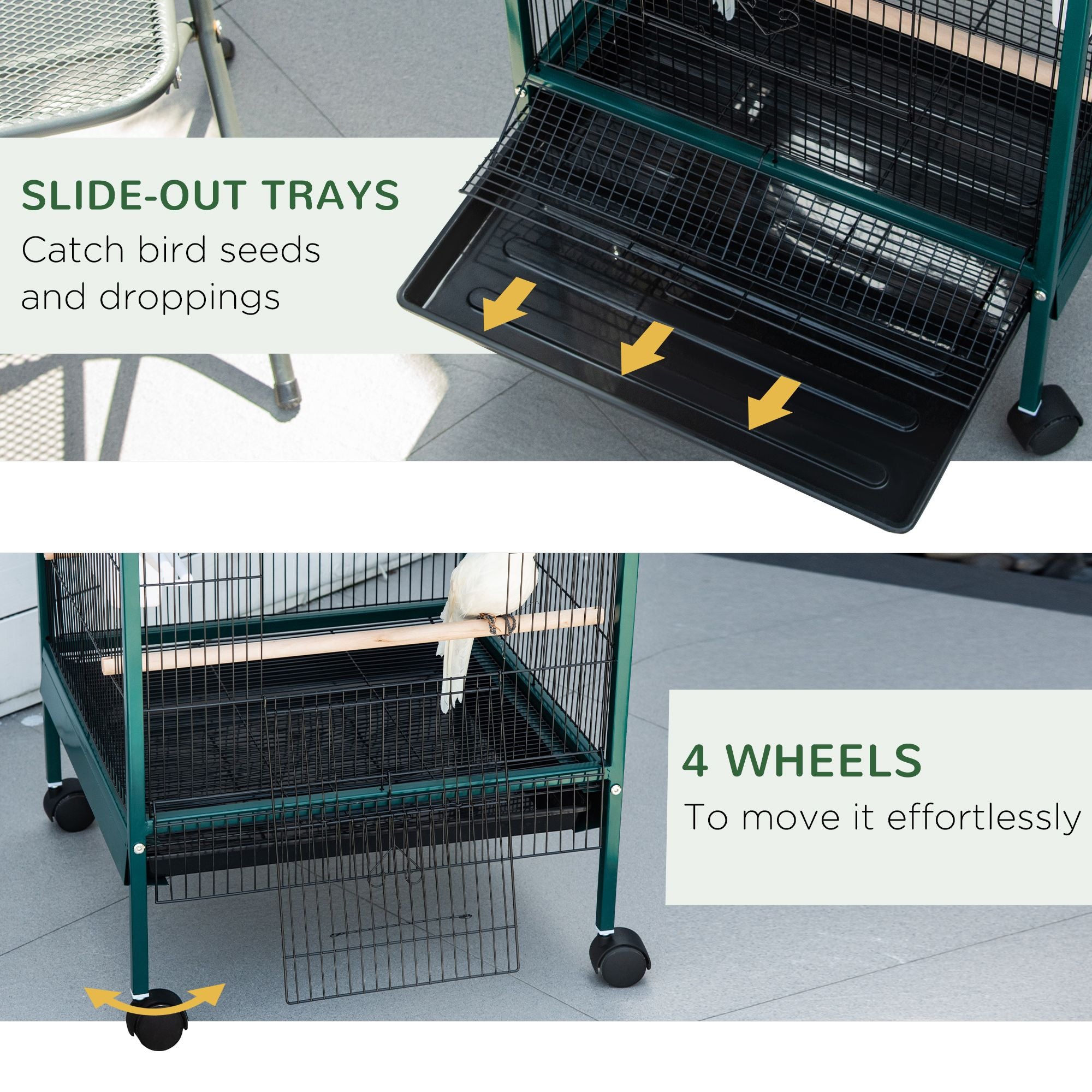 Give Your Birds Room to Soar: 55" Tall Aviary with 1.7 ft. Wingspan Width