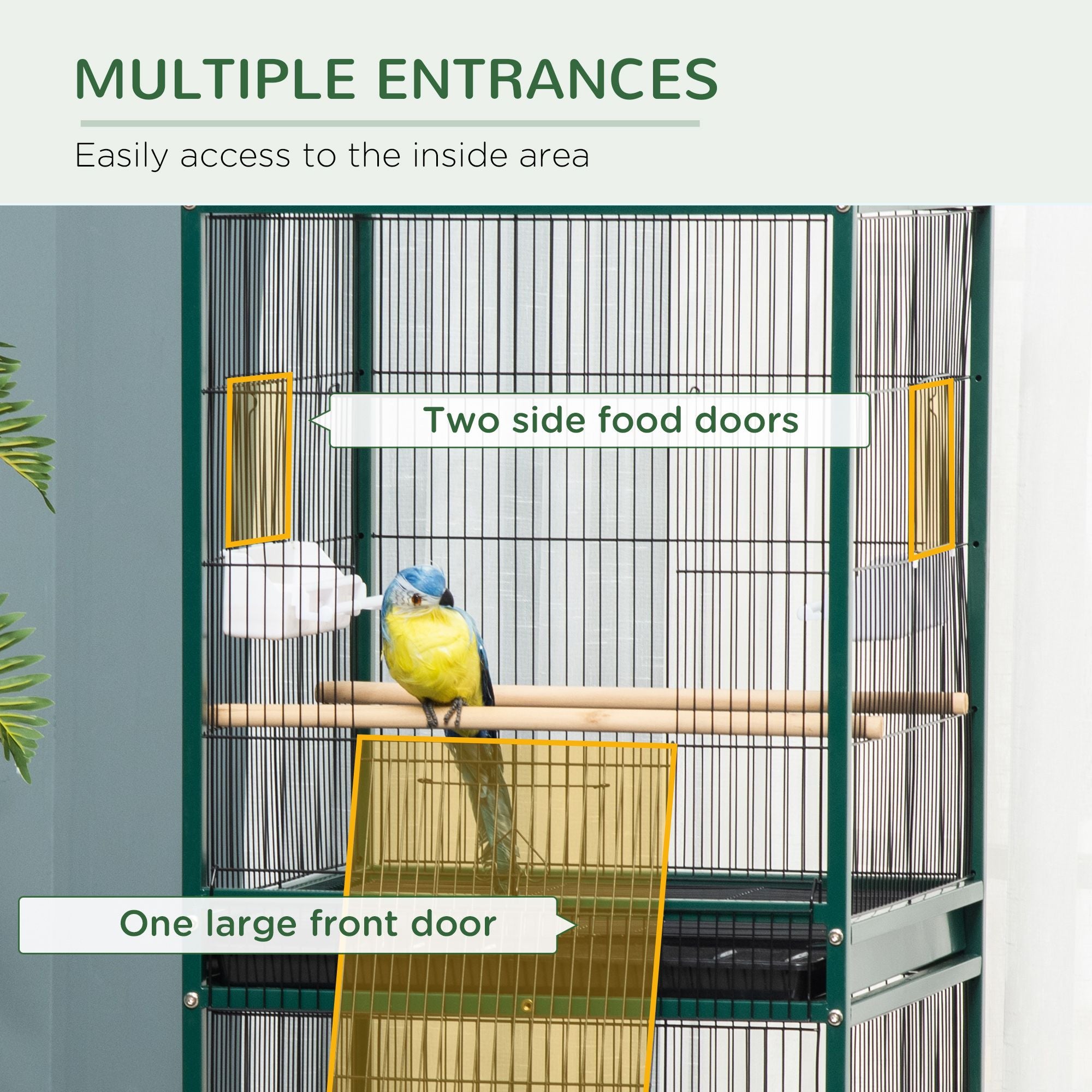Give Your Birds Room to Soar: 55" Tall Aviary with 1.7 ft. Wingspan Width