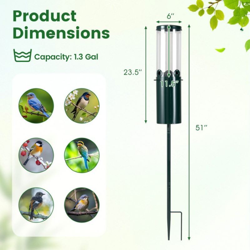 Large Capacity Standing Bird Feeder