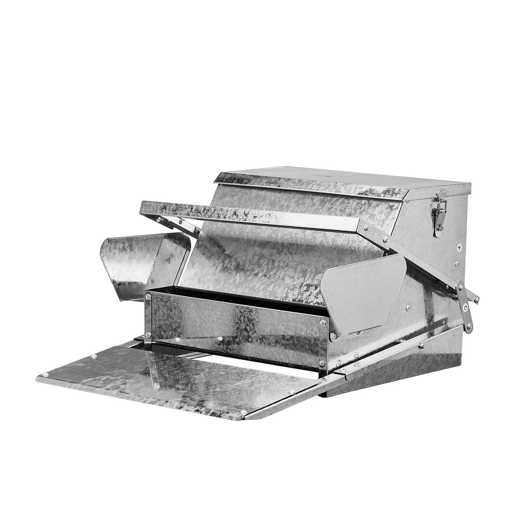 Keep Your Flock Fed with Our Large Capacity Treadle Poultry Feeder
