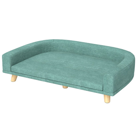 Plush Large Dog Sofa Bed with Washable Cushion and Elevated Design