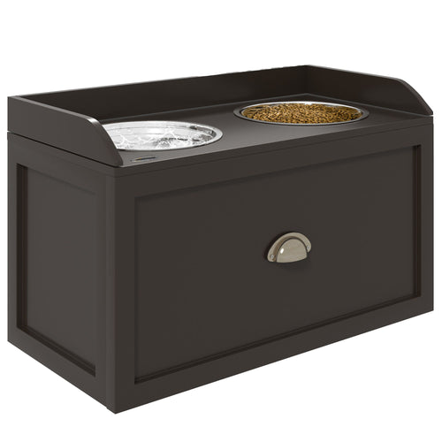 Elevate Mealtime & Organize Supplies with This Raised Dog Feeding Station – image 1