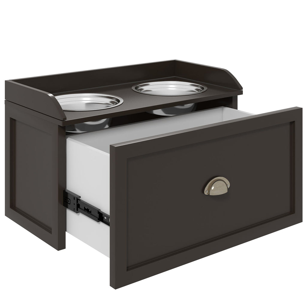 Elevate Mealtime & Organize Supplies with This Raised Dog Feeding Station