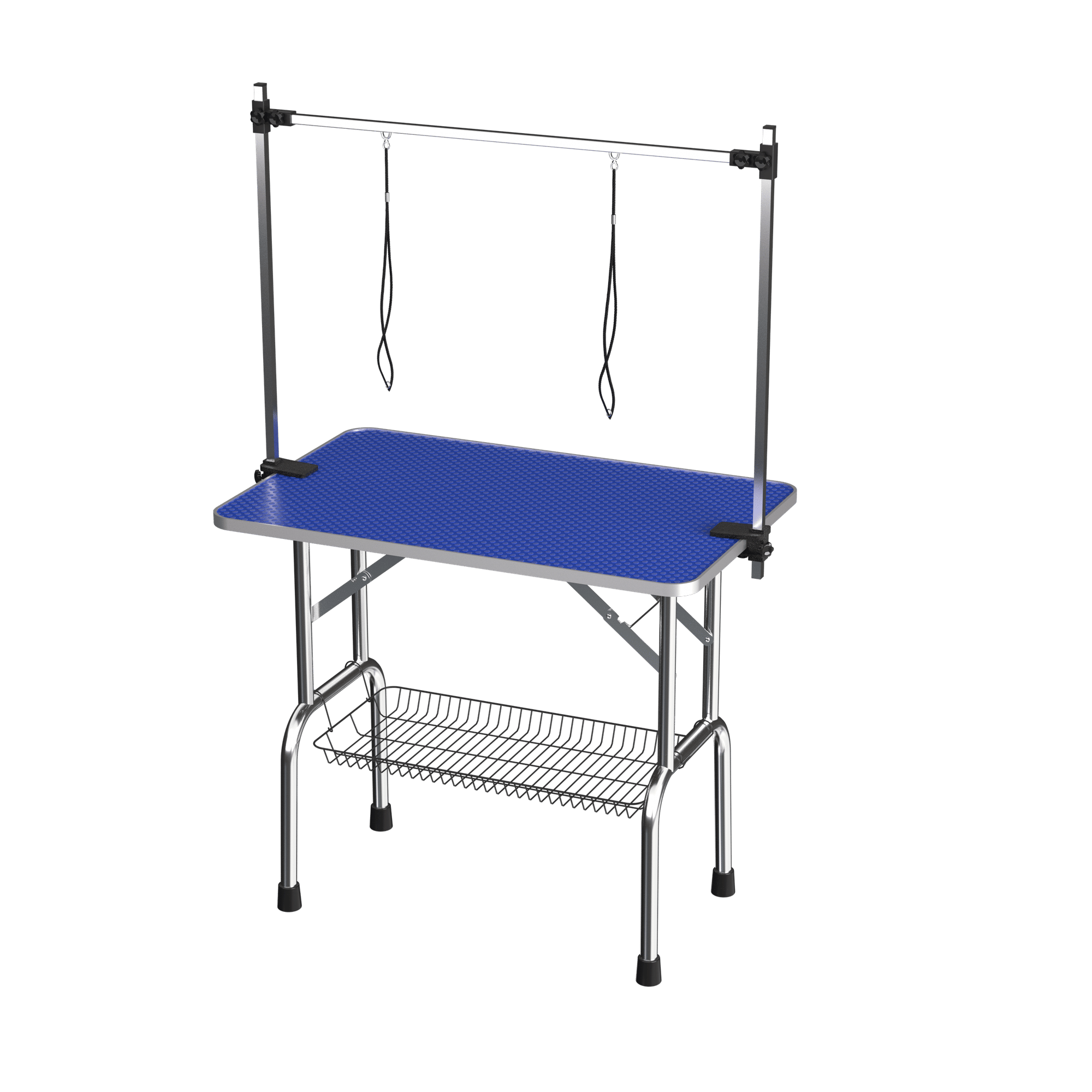 Large Grooming Table for Pet Dog and Cat with Adjustable Arm and Clamps Large Heavy Duty Animal grooming table, 42''/Blue