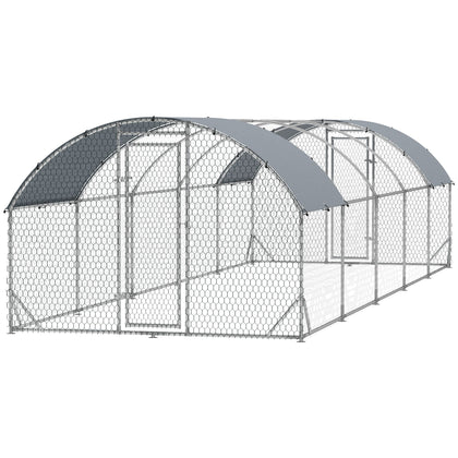 Spacious Walk-In Chicken Coop – Galvanized structured & Weather-Resistant Roof