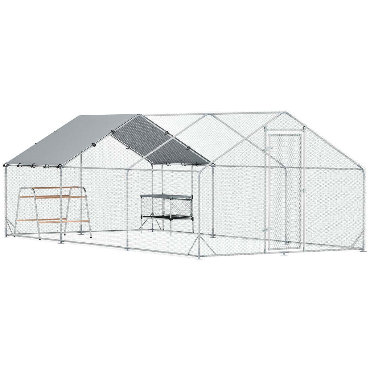Spacious Chicken Coop Run for 18-24 Chickens with water-ready Cover – image 14