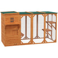 Large Outdoor Cat House for 3 Kitties, Multi-Level Design with Hiding Areas