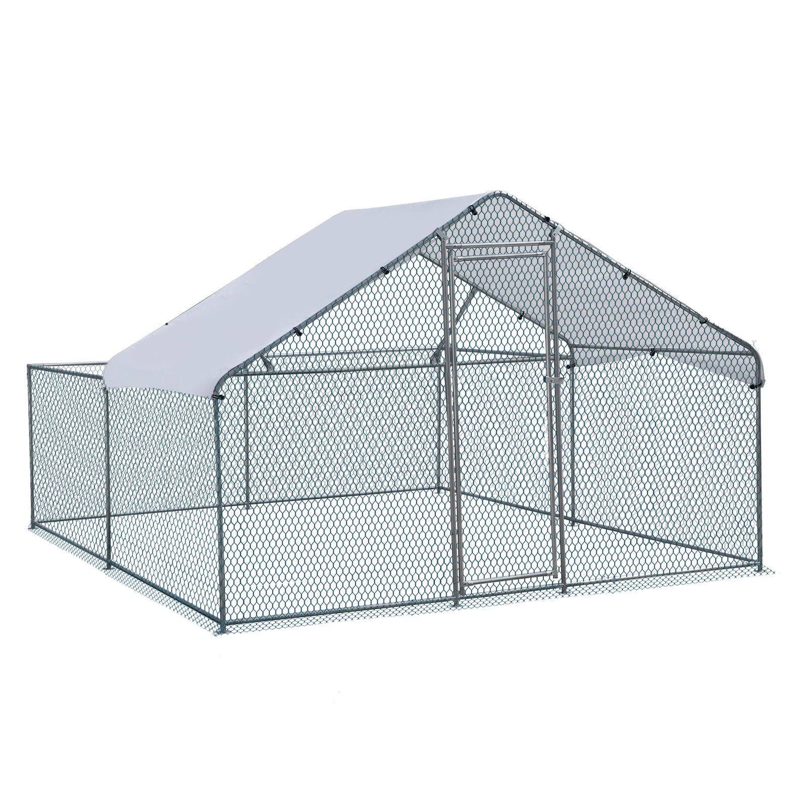 Large Walk-In Chicken Coop with everyday Galvanized Frame and water-ready Anti-UV Cover