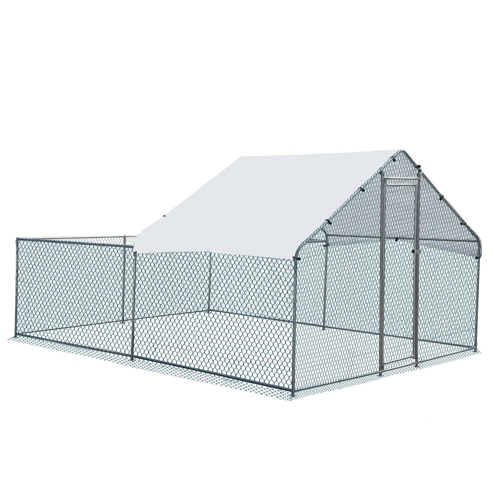 Large Walk-In Chicken Coop with everyday Galvanized Frame and water-ready Anti-UV Cover