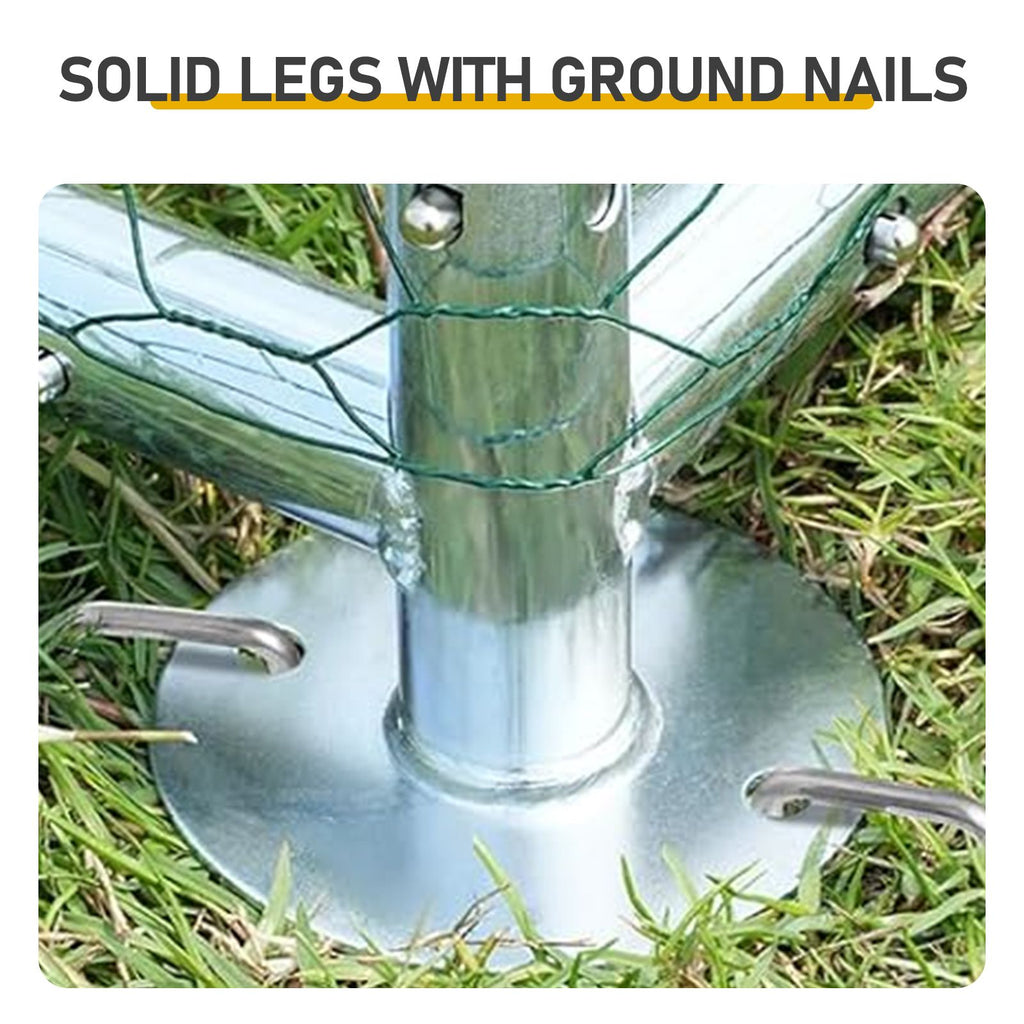 Large Walk-In Chicken Coop with everyday Galvanized Frame and water-ready Anti-UV Cover