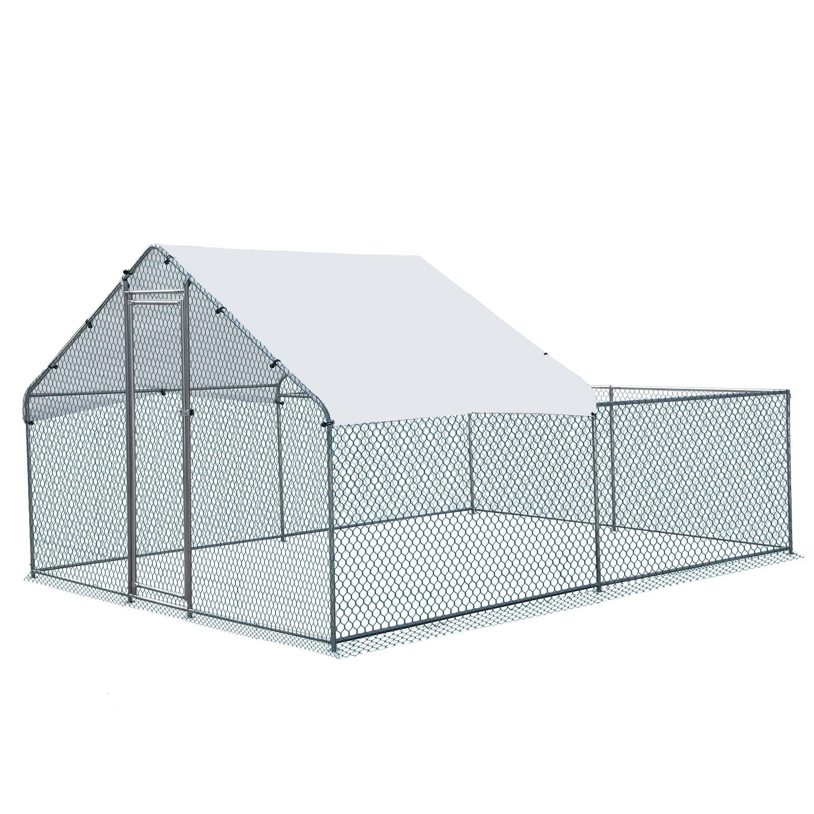 Large Walk-In Chicken Coop with everyday Galvanized Frame and water-ready Anti-UV Cover