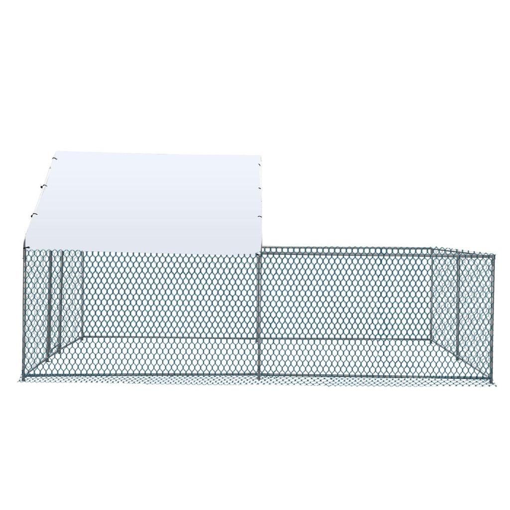 Large Walk-In Chicken Coop with everyday Galvanized Frame and water-ready Anti-UV Cover