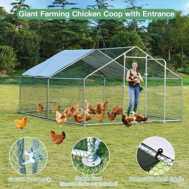 everyday Walk-in Chicken Coop with Weatherproof Cover