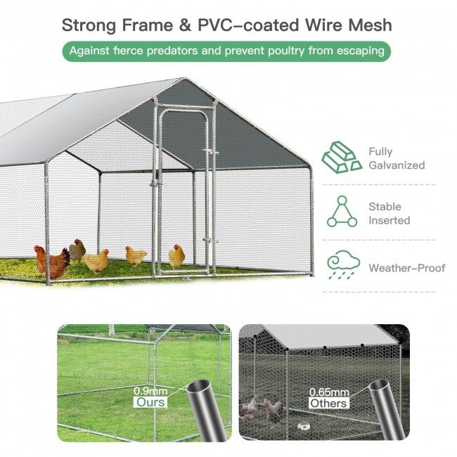 everyday Walk-in Chicken Coop with Weatherproof Cover
