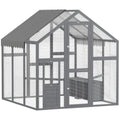 Large furniture-style Chicken Run with Secure Mesh & Weather Cover – Quick Assembly for 6-8 Chickens