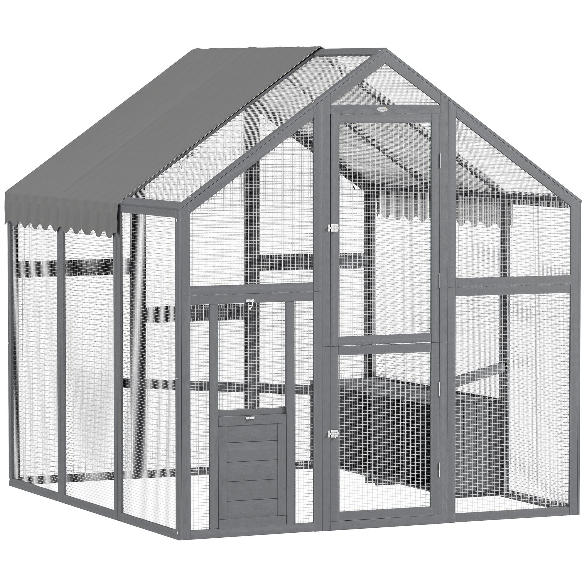 Large furniture-style Chicken Run with Secure Mesh & Weather Cover – Quick Assembly for 6-8 Chickens