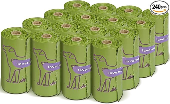 Lavender-Scented Leakproof Poop Bags for Standard Dispensers
