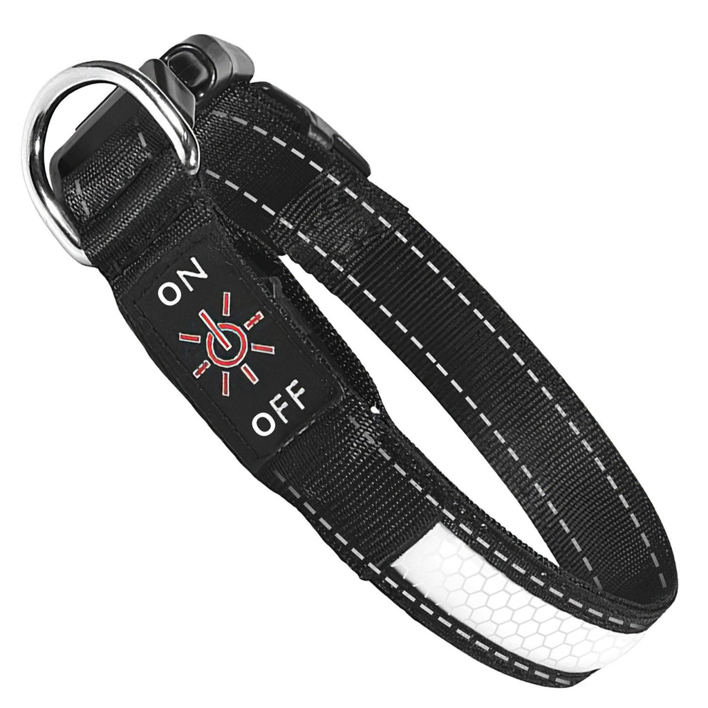 LED Dog Collar with 9 Colors & IPX7 water-ready
