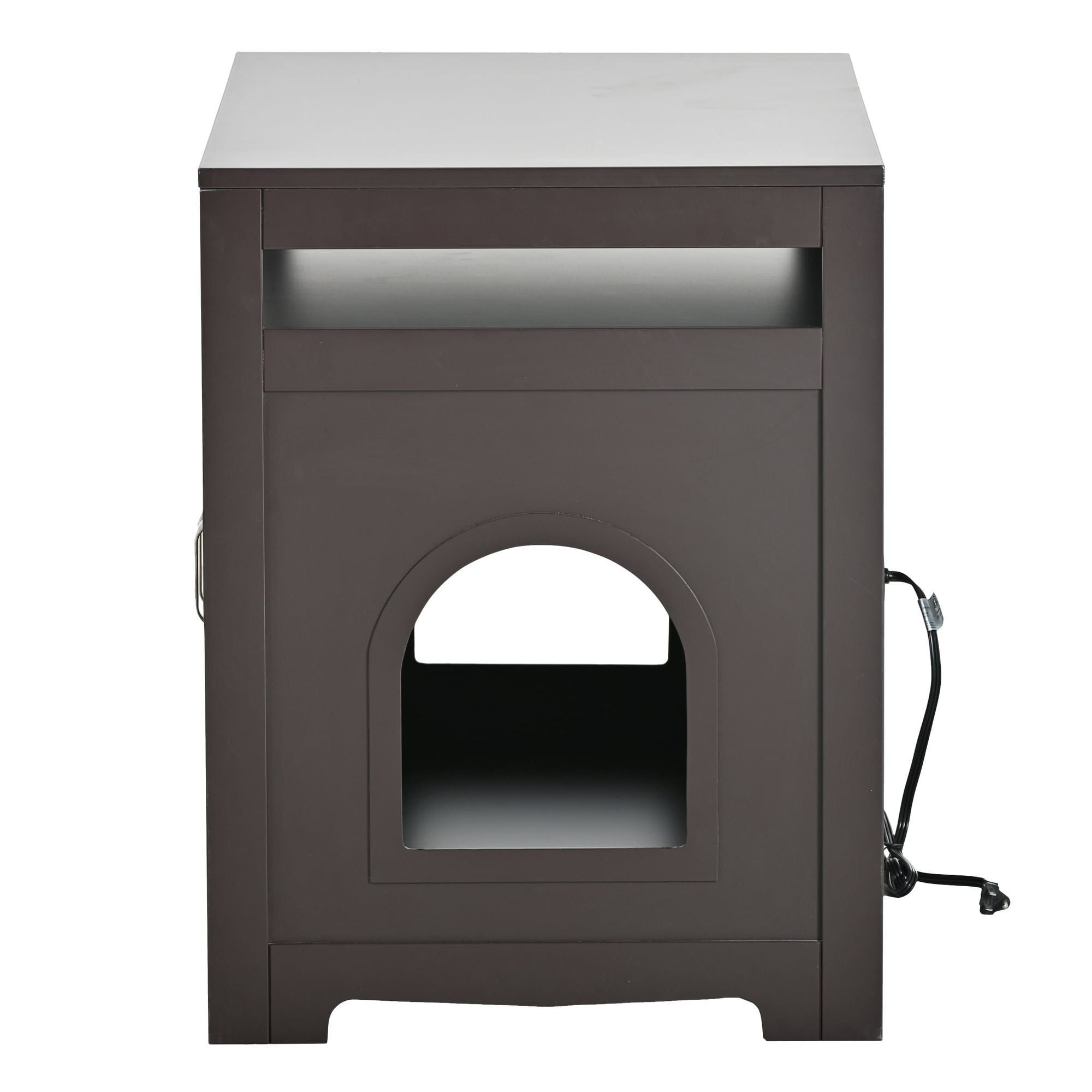 Multi-Functional Cat Litter Box Enclosure with Hidden Plug – Furniture That Hides Mess
