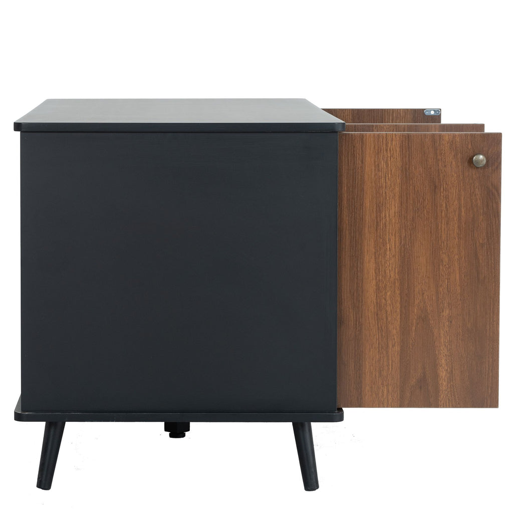 Multi-Functional Cat Litter Box Enclosure with Hidden Plug and 3 Doors