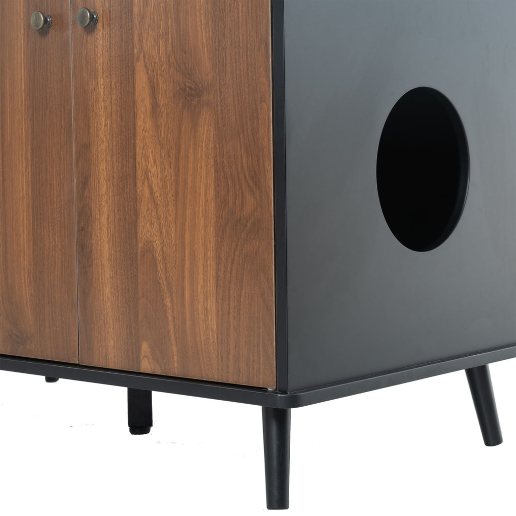Hide the Mess, Show the Style: Cat Litter Box Enclosure with Hidden Plug & Storage
