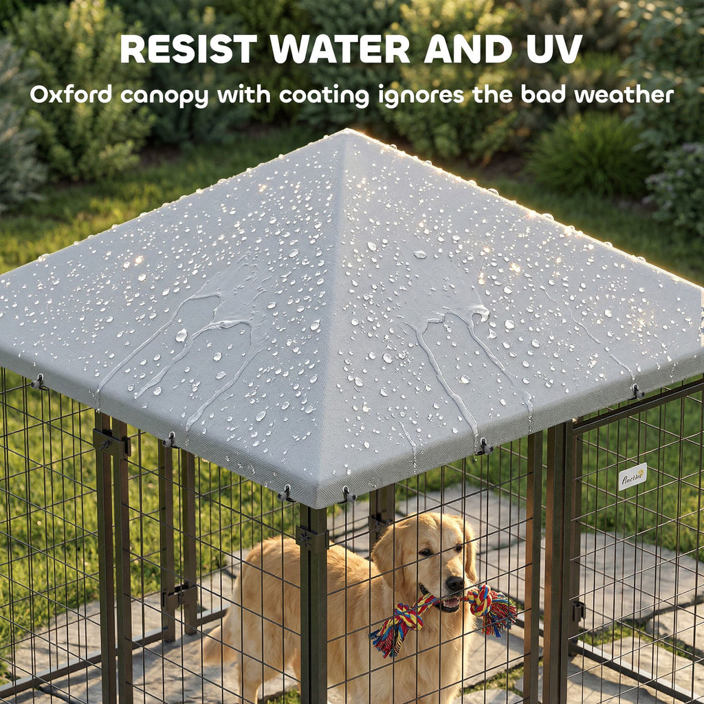 Secure & Shaded Dog Run with Escape-Proof Design