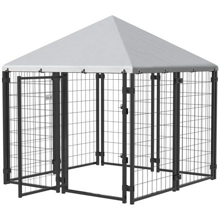 Secure & Shaded Dog Run with Escape-Proof Design