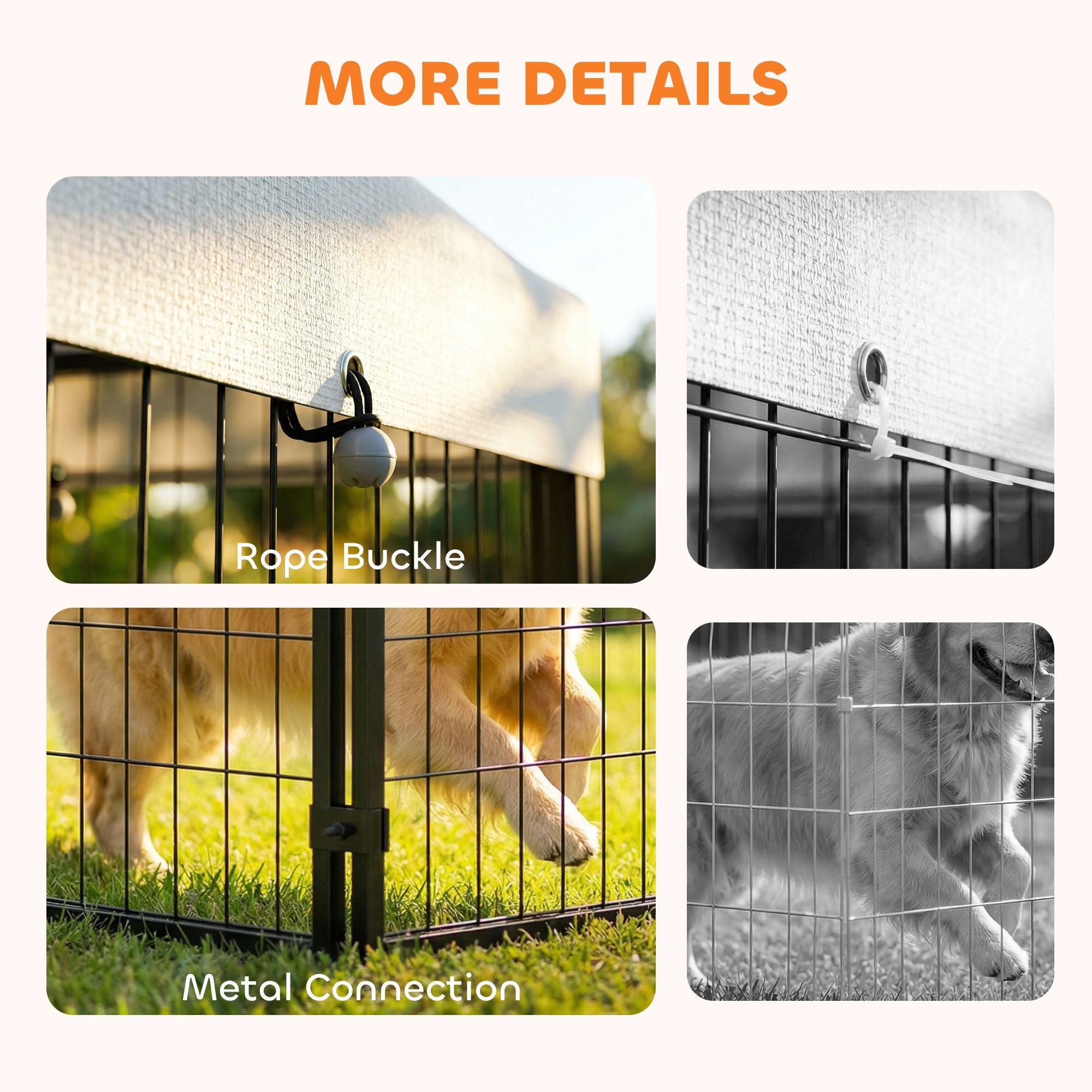 Secure & Shaded Dog Run with Escape-Proof Design