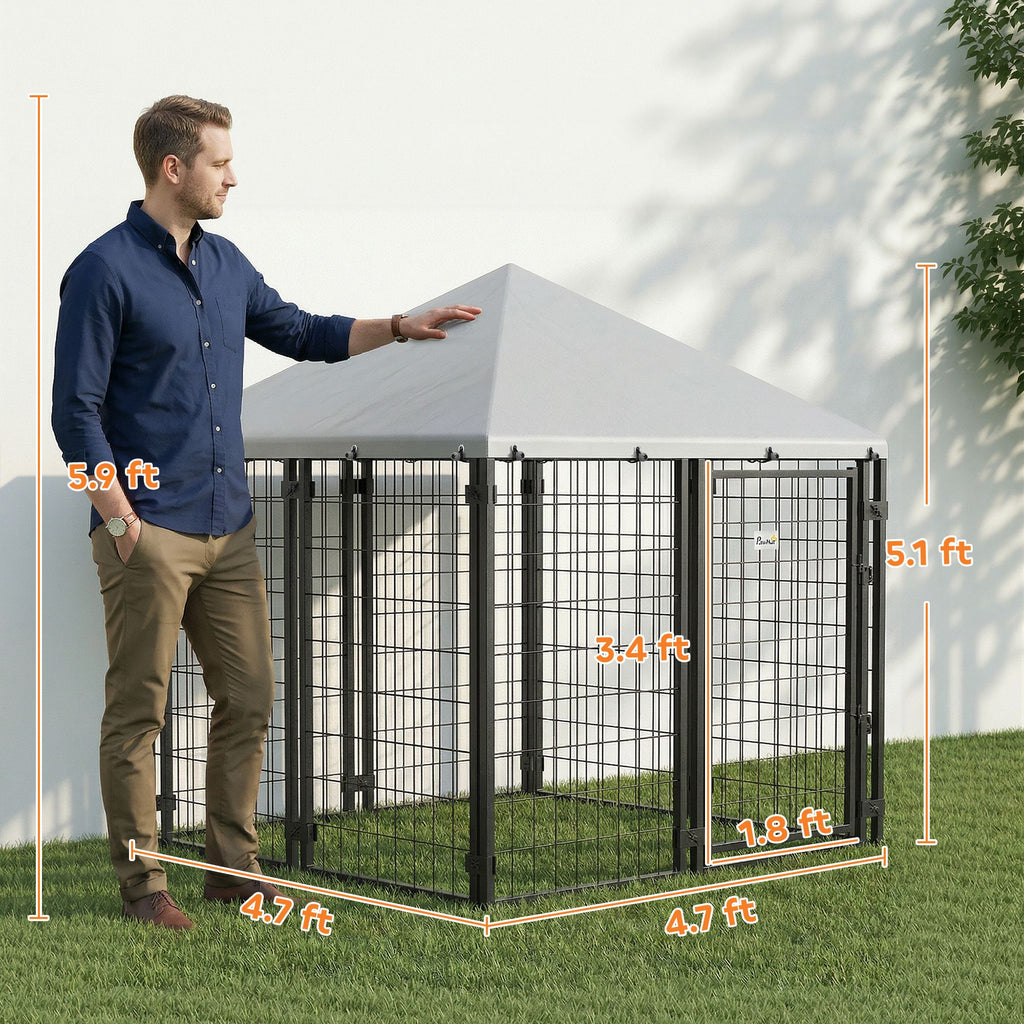 Secure & Shaded Dog Run with Escape-Proof Design