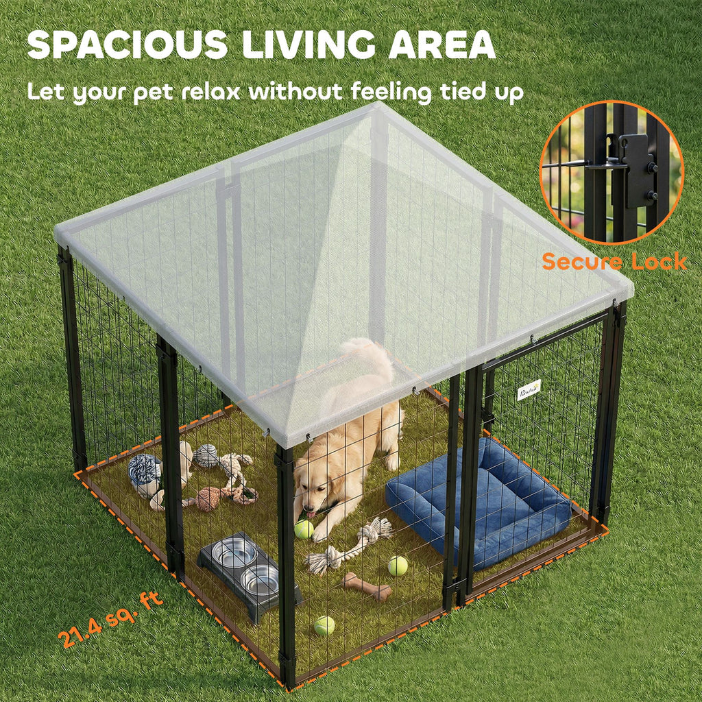 Secure & Shaded Dog Run with Escape-Proof Design