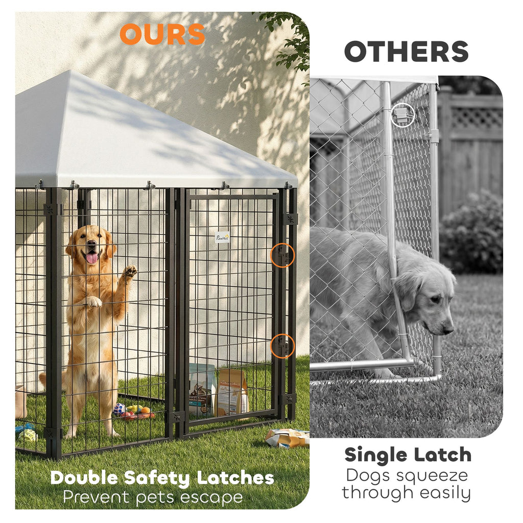 Secure & Shaded Dog Run with Escape-Proof Design