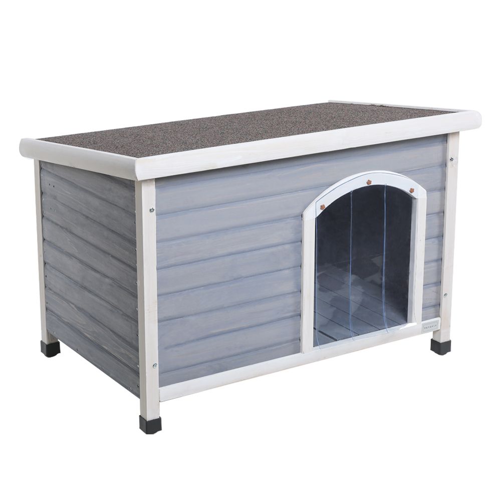 Medium furniture-style Outdoor Dog House – Weatherproof Roof, Elevated Floor, Adjustable