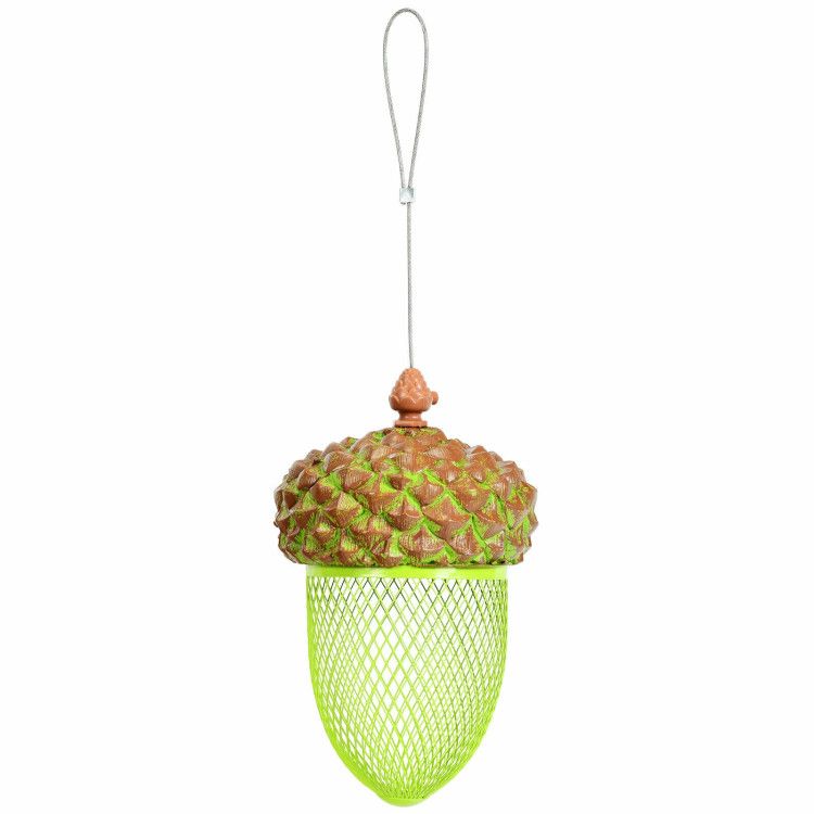Transform Your Yard into a Bird Paradise with This Acorn-Shaped Feeder