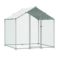 Walk-in Chicken Coop with Spire Roof and Security Lock