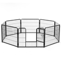 Metal Dog Playpen, 24 inch Height 8 Panels Pet Fence, Foldable Dog Pen for Indoor Outdoor