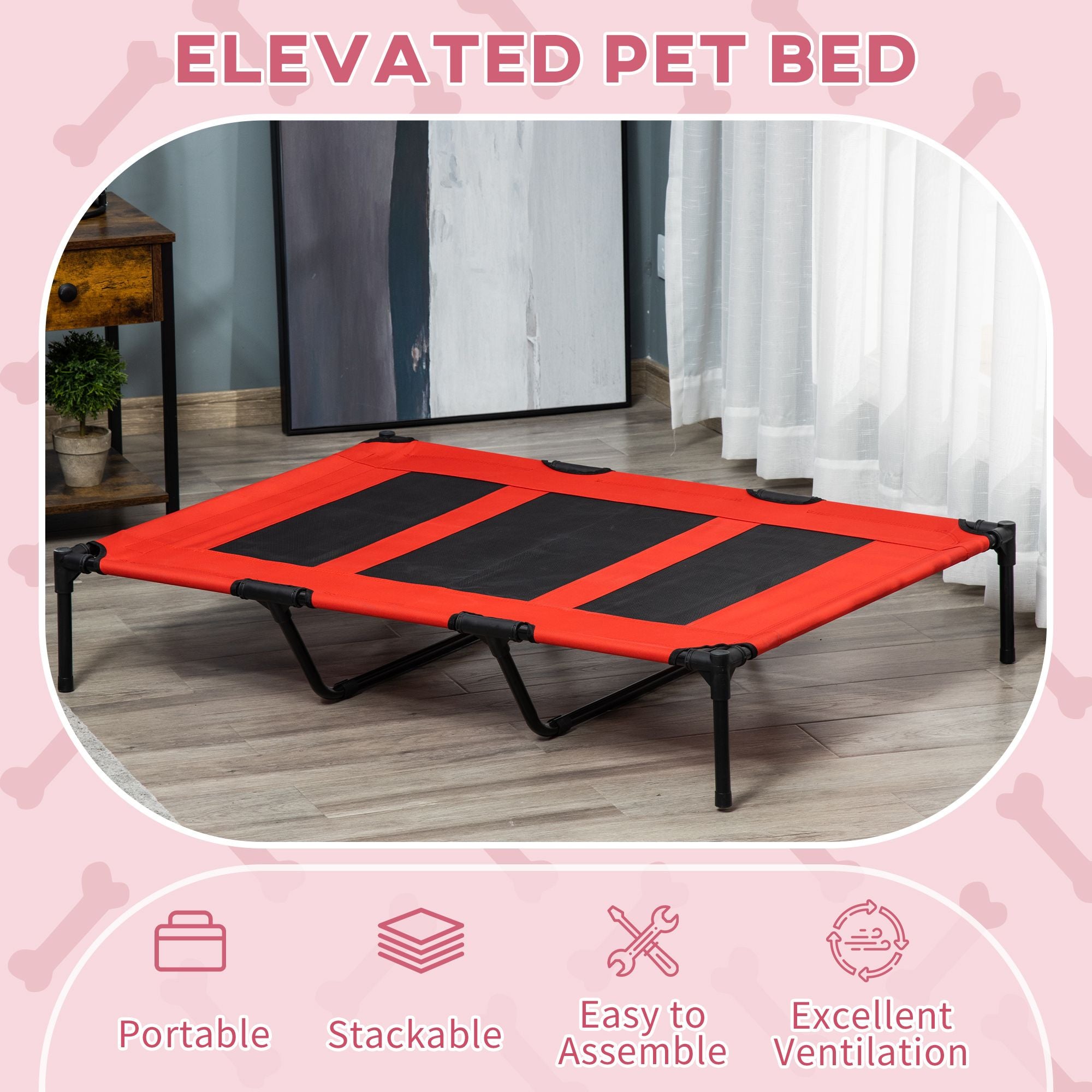 Elevated Pet Cot – Cool, Comfortable, Portable