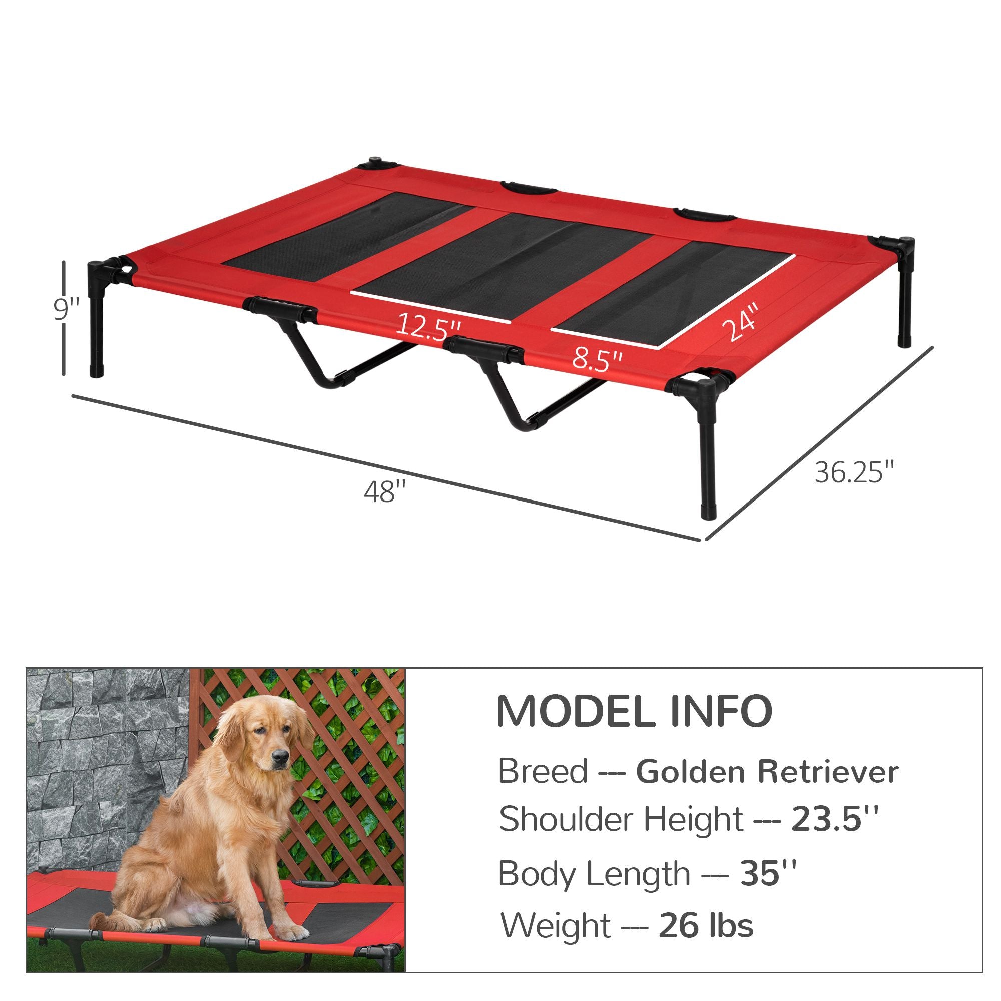 Elevated Pet Cot – Cool, Comfortable, Portable
