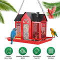 Classic Barn structured Hanging Bird Feeder with Visible Window