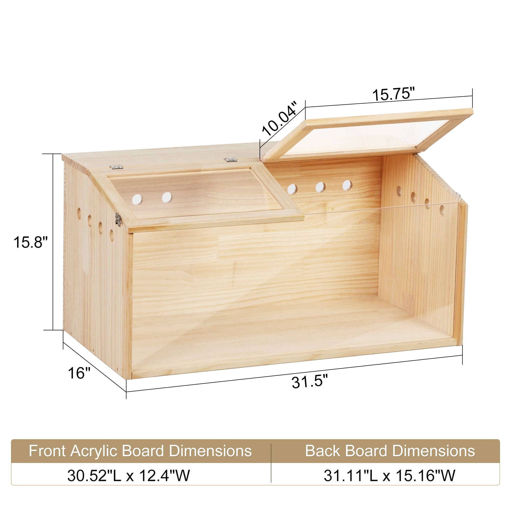 Middle Transparent furniture-style Hamster Cage – Spacious Small Pet Habitat