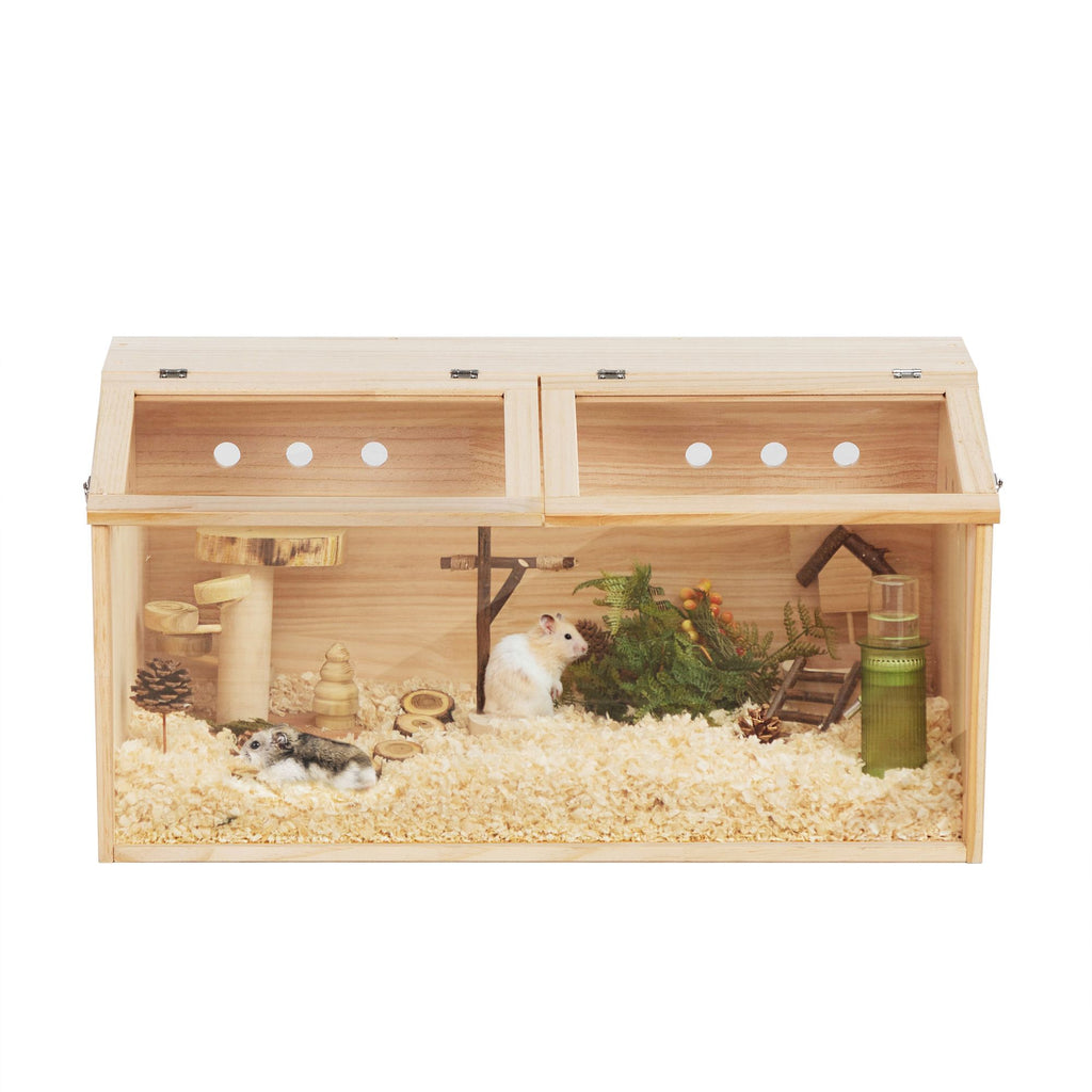Middle Transparent furniture-style Hamster Cage – Spacious Small Pet Habitat