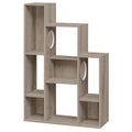 Modern Cat Bookshelf Cat Tree: 8-Section Storage & Climbing Cabinet